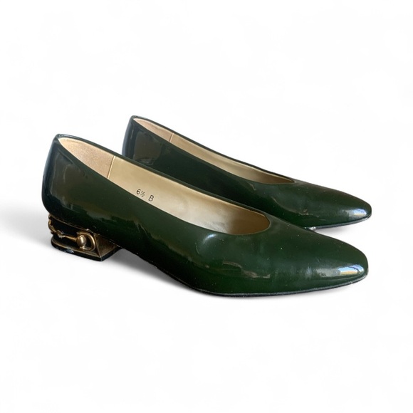 Piero Amore Emerald Leather shoes Size 6.5 - Picture 4 of 11